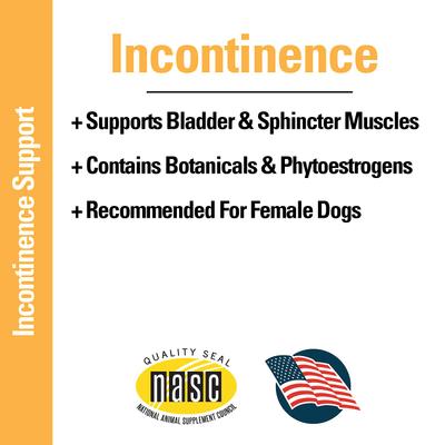 Show full view: VetClassics Incontinence Support Chewable Tablets Dog Supplement, 120 count slide 7 of 9