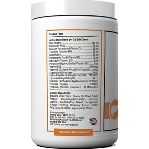 VetClassics Liver Support Soft Chews Dog & Cat Supplement, 120 count