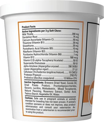 Show full view: VetClassics Liver Support Soft Chews Dog & Cat Supplement, 60 count slide 4 of 10