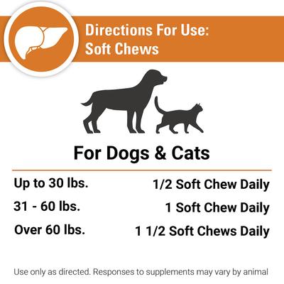 Show full view: VetClassics Liver Support Soft Chews Dog & Cat Supplement, 60 count slide 9 of 10