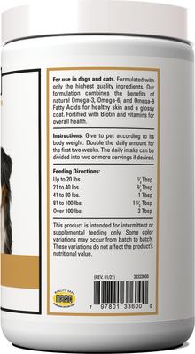Show full view: VetClassics Omega 3-6-9 Skin & Coat Supplement Powder Dog & Cat Supplement, 14-oz bottle slide 3 of 10