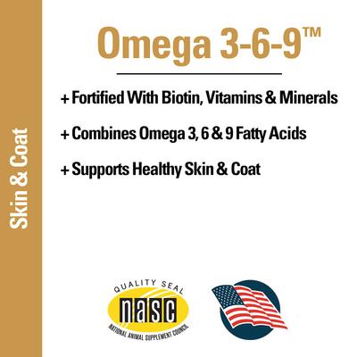 Show full view: VetClassics Omega 3-6-9 Skin & Coat Supplement Powder Dog & Cat Supplement, 14-oz bottle slide 7 of 10