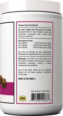 Show full view: VetClassics Pain Plus Extra Strength Soft Chews Dog Supplement, 120 count slide 3 of 10