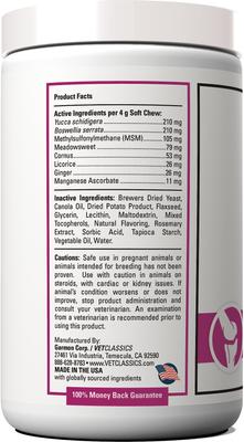 Show full view: VetClassics Pain Plus Extra Strength Soft Chews Dog Supplement, 120 count slide 4 of 10