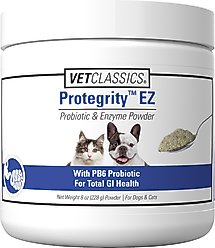 VetClassics Protegrity EZ Probiotic & Enzyme Powder Dog & Cat Supplement, 8-oz bottle