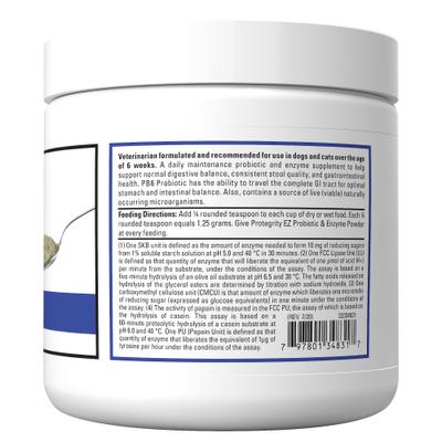 Show full view: VetClassics Protegrity EZ Probiotic & Enzyme Powder Dog & Cat Supplement, 8-oz bottle slide 3 of 10