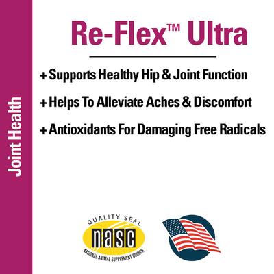 Show full view: VetClassics Re-Flex Ultra Extra Strength Joint Support Chewable Tablets Dog Supplement, 120 count slide 7 of 9