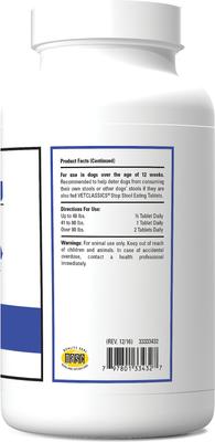 Show full view: VetClassics Stop Stool Eating Deterrent Chewable Tablets Dog Supplement, 60 count slide 3 of 9