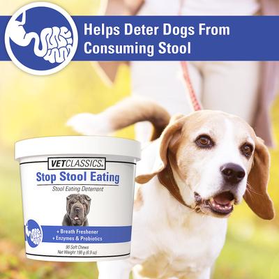 Show full view: VetClassics Stop Stool Eating Soft Chews Dog Supplement, 90 count slide 6 of 10