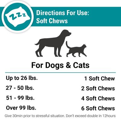 Show full view: VetClassics Stress Away Calming Aid Soft Chews Dog & Cat Supplement, 65 count slide 9 of 10