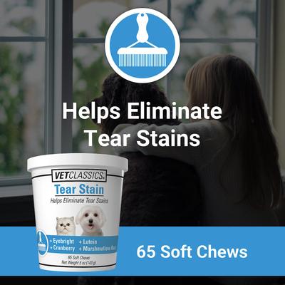 Show full view: VetClassics Tear Stain Soft Chews Dog & Cat Supplement, 65 count slide 5 of 10
