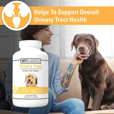 Show full view: VetClassics Urinary Tract Chewable Tablets Dog Supplement, 120 count slide 6 of 10