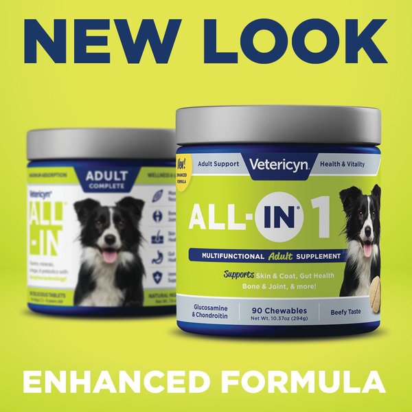 Vetericyn ALL-IN 1 Multifunctional Supplements for Senior Dogs, 90 count