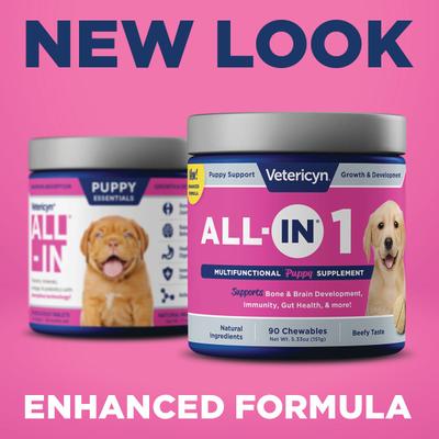 Show full view: Vetericyn ALL-IN 1 Multifunctional Supplements for Puppy Dogs, 90 count slide 3 of 12
