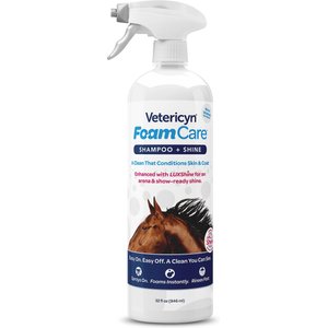 Vetericyn FoamCare Equine Shampoo, 32-fl oz bottle