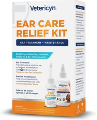 Vetericyn Medicated Anti Itch Soothing Dog Ear Care Relief Kit, 2 count
