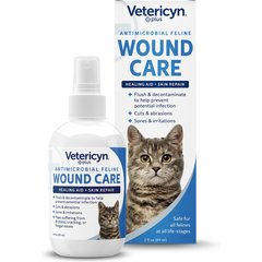 Vetericyn Plus Antimicrobial Cat Wound Care Spray, 3-fl oz bottle