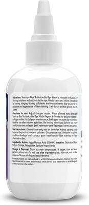Show full view: Vetericyn Plus Antimicrobial Eye Wash, 3-fl oz bottle + Plus Antimicrobial Ophthalmic Pet Gel, 3-fl oz bottle slide 5 of 10