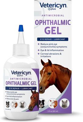 Show full view: Vetericyn Plus Antimicrobial Eye Wash, 3-fl oz bottle + Plus Antimicrobial Ophthalmic Pet Gel, 3-fl oz bottle slide 6 of 10