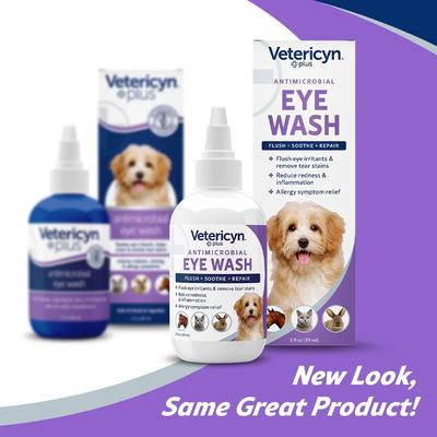 Vetericyn Plus Antimicrobial Eye Wash for Dogs, Cats, Horses & Small Pets