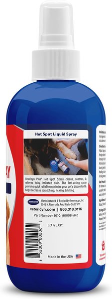 Show full view: Vetericyn Plus Antimicrobial Hot Spot Spray for Dogs, Cats & Small Pets, 8-fl oz bottle slide 4 of 11