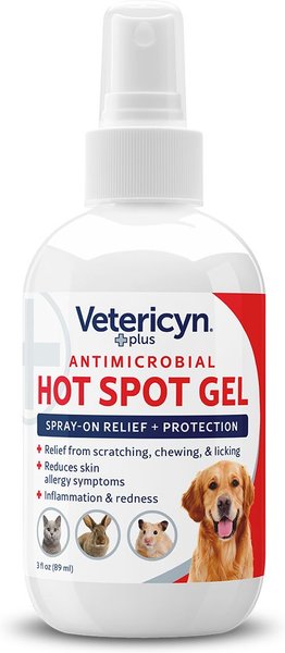 Show full view: Vetericyn Plus Antimicrobial Hot Spot Spray for Dogs, Cats & Small Pets slide 4 of 8