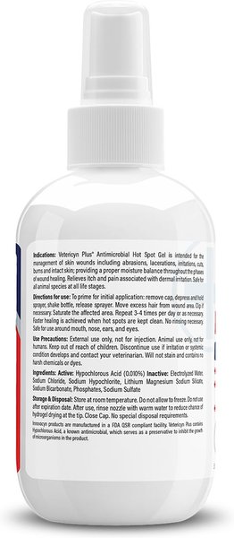 Show full view: Vetericyn Plus Antimicrobial Hot Spot Spray for Dogs, Cats & Small Pets slide 5 of 8