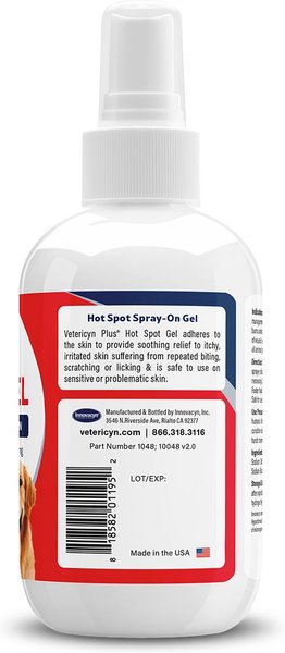 Show full view: Vetericyn Plus Antimicrobial Hot Spot Spray for Dogs, Cats & Small Pets slide 6 of 8
