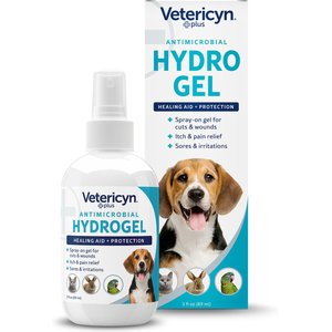Vetericyn Plus Antimicrobial Hydrogel Healing Aid Spray for Dogs, Cats, Horses, Birds, & Small Pets, 3-fl oz bottle
