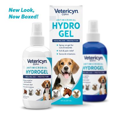 Show full view: Vetericyn Plus Antimicrobial Hydrogel Healing Aid Spray for Dogs, Cats, Horses, Birds, & Small Pets, 8-fl oz bottle slide 3 of 7
