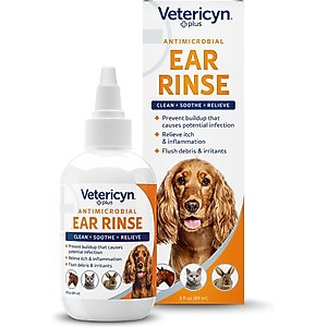 Vetericyn Plus Antimicrobial Pet Ear Rinse, 3-fl oz bottle