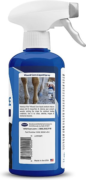 Show full view: Vetericyn Plus Antimicrobial Wound Care Spray for Dogs, Cats, Horses, Birds & Small Pets, 16-fl oz bottle slide 4 of 6