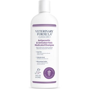 Veterinary Formula Clinical Care Antiparasitic & Antiseborrheic Medicated Shampoo, 16-fl oz bottle