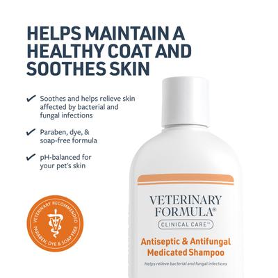 Show full view: Veterinary Formula Clinical Care Antiseptic & Antifungal Medicated Shampoo, 16-oz bottle slide 3 of 12