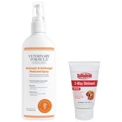 Veterinary Formula Clinical Care Antiseptic & Antifungal Spray, 8-oz spray + Sulfodene 3-Way Ointment for Dogs, 2-oz