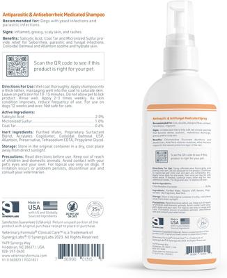 Show full view: Veterinary Formula Clinical Care Antiseptic & Antifungal Spray & Veterinary Formula Clinical Care Antiseptic & Antifungal Shampoo, 16-oz bottle slide 6 of 9
