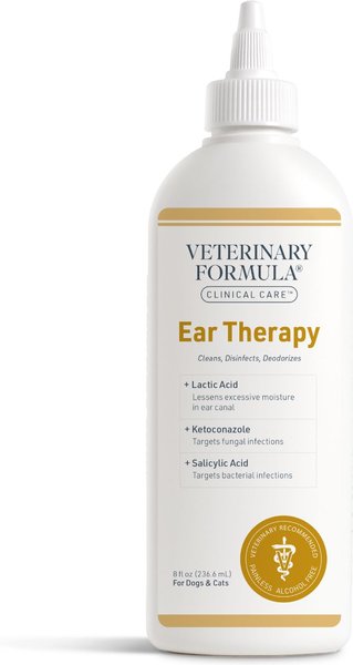 Show full view: Veterinary Formula Clinical Care Ear Therapy Dog & Cat Ear Cleaner, 8-fl oz bottle slide 1 of 10