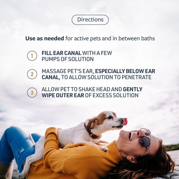Show full view: Veterinary Formula Clinical Care Ear Therapy Dog & Cat Ear Cleaner, 8-fl oz bottle slide 6 of 10