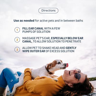 Show full view: Veterinary Formula Clinical Care Ear Therapy Dog & Cat Ear Cleaner, 8-fl oz bottle slide 7 of 11