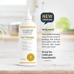Veterinary Formula Clinical Care Ear Therapy Dog & Cat Ear Cleaner, 8-fl oz bottle