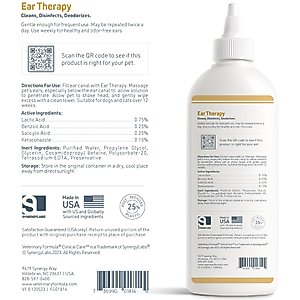 Veterinary Formula Clinical Care Ear Therapy Dog & Cat Ear Cleaner, 8-fl oz bottle