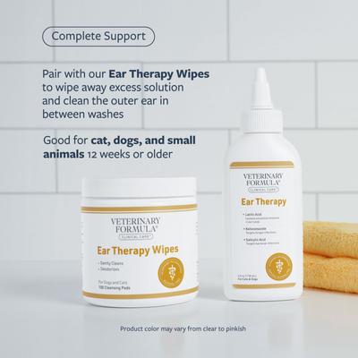 Show full view: Veterinary Formula Clinical Care Ear Therapy Dog & Cat Ear Cleaner, 8-fl oz bottle slide 6 of 11