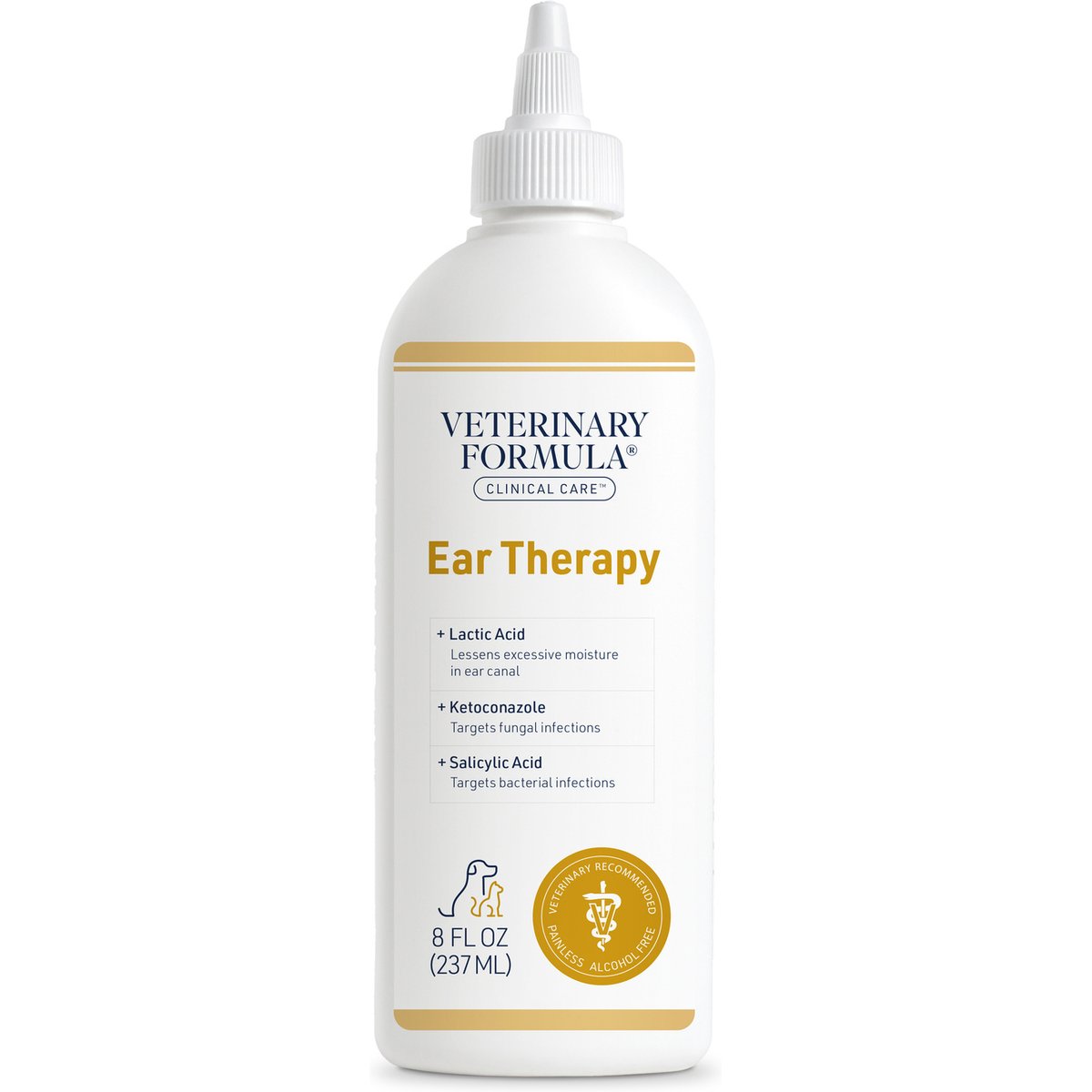 Veterinary Formula Clinical Care Ear Therapy Dog & Cat Ear Cleaner, 8-fl oz bottle
