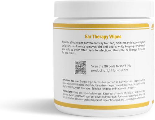 Show full view: Veterinary Formula Clinical Care Ear Therapy Dog & Cat Ear Wipes, 100 count slide 8 of 10