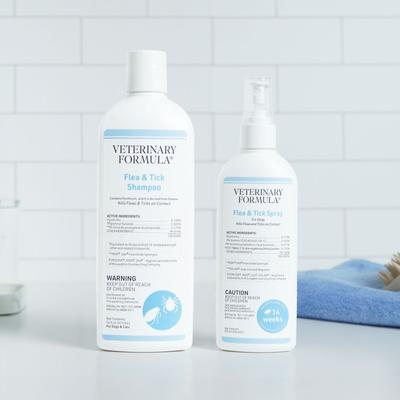 Show full view: Veterinary Formula Clinical Care Flea & Tick Medicated Spray, 8-fl oz bottle slide 6 of 9