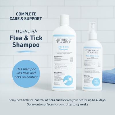 Show full view: Veterinary Formula Clinical Care Flea & Tick Medicated Spray, 8-fl oz bottle slide 7 of 9