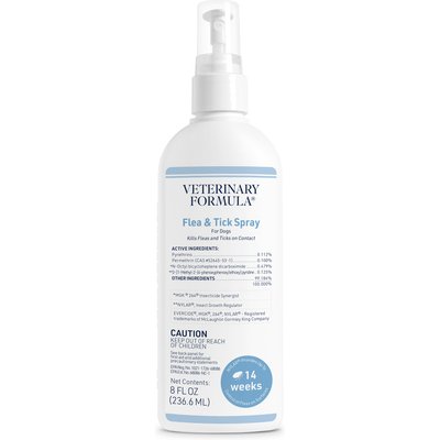 Veterinary Formula Clinical Care Veterinary Formula Clinical Care Flea & Tick Medicated Spray, 8-fl oz bottle