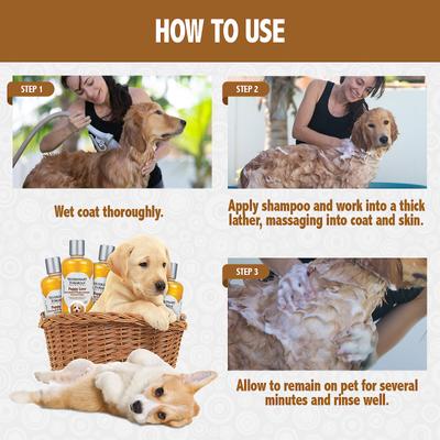 Show full view: Veterinary Formula Smart Coat Complex Puppy Love Shampoo, 17-fl oz bottle slide 4 of 8