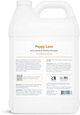 Show full view: Veterinary Formula Smart Coat Complex Puppy Love Shampoo, 1-gal bottle slide 5 of 11