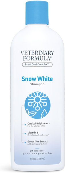 Show full view: Veterinary Formula Smart Coat Complex Snow White Whitening Shampoo for Dogs & Cats, 17-fl oz bottle slide 1 of 8